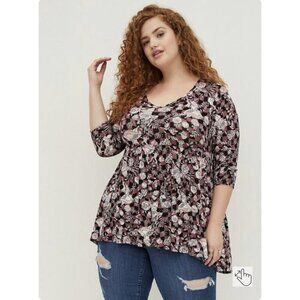 Torrid Disney Alice in Wonderland Babydoll Top NWT New 6X 30‎